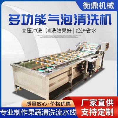 葡萄千禧果气泡清洗机 柿子李子樱桃全自动清洗设备 果蔬 清洗机