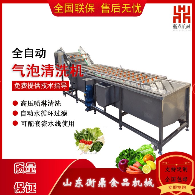 葡萄千禧果气泡清洗机 柿子李子樱桃全自动清洗设备 果蔬 清洗机图2