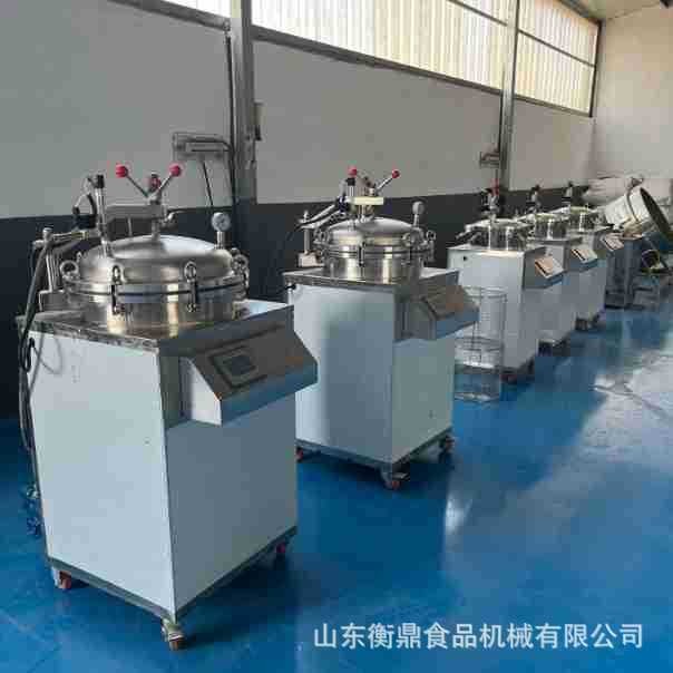立式反压杀菌锅 熟食杀菌设备 商用小型牛肉粽子高压灭菌锅图3