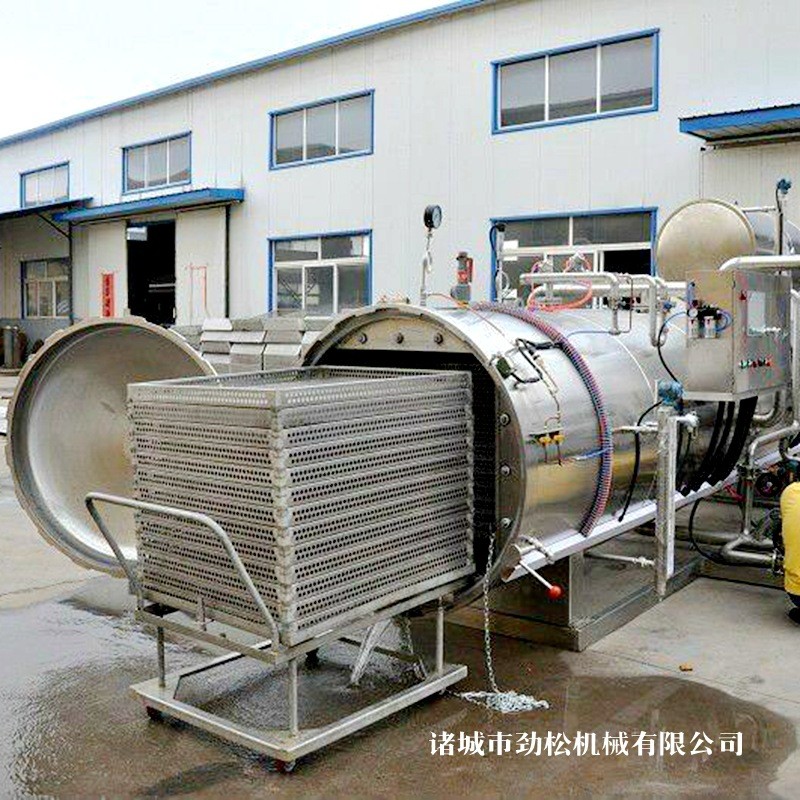 牛肉干鱼豆腐高温杀菌锅粽子杀菌釜宠物食品猫粮狗粮鱼罐头灭菌锅图2