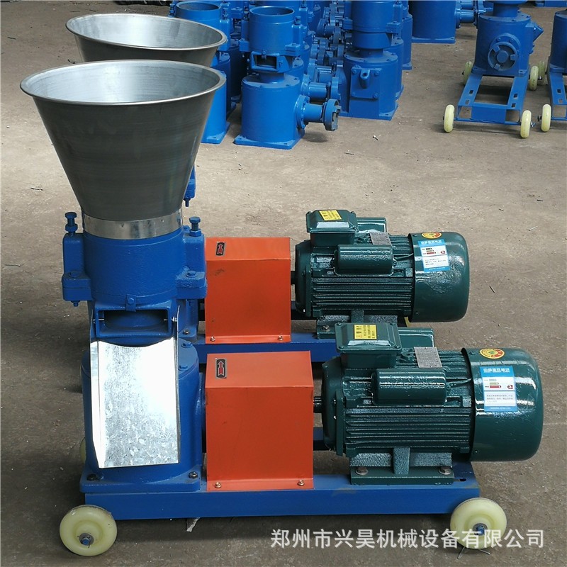 兴昊小型饲料颗粒机 牛羊玉米秸秆饲料制粒机 全自动养殖加工设备图4