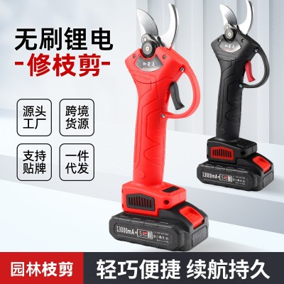 修枝剪锂电电剪刀充电式园艺便携式修枝剪刀电动园林工具专用
