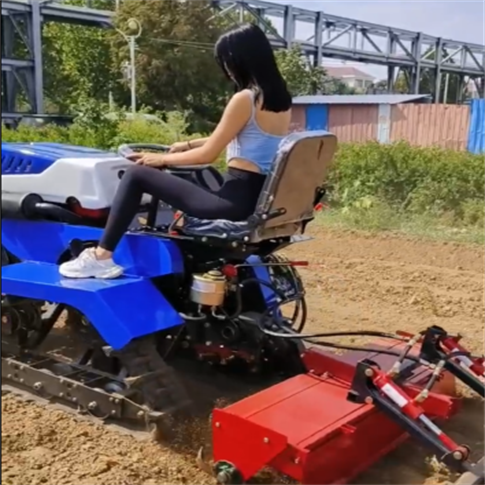 35马力水旱两用履带旋耕机 多功能田园管理机 水田打浆机图4