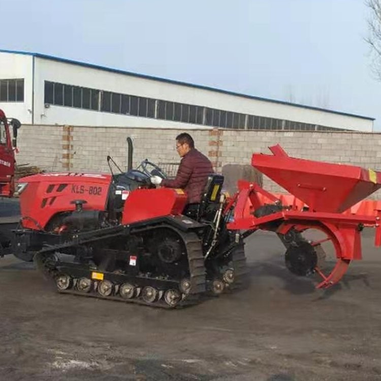 80马力履带旋耕机 高底盘多功能拖拉机 水田专用图3