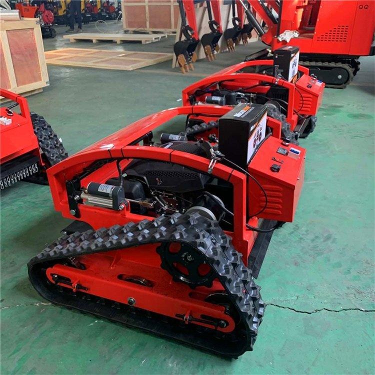 履带自走式遥控割草机 全自动除草机 果园碎草机 盛弘图5