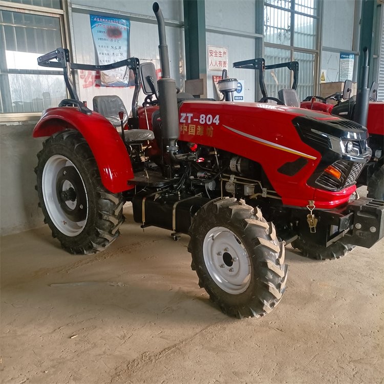 大马力农田中拖拖拉机 多缸轮式旋耕犁地机 操作简便图2