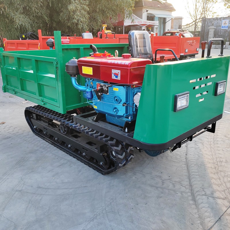 四吨山地履带运输车农用工程混凝土搬运液压自卸车履带式爬山王图2