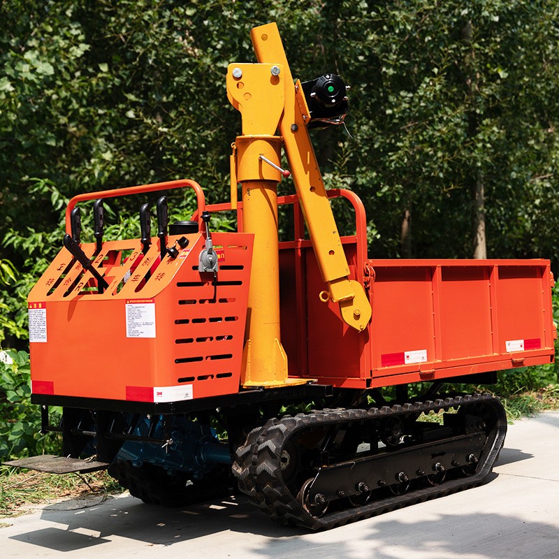 工程农用山地履带运输车山区爬坡王小型爬山虎液压升降翻斗自卸车图4