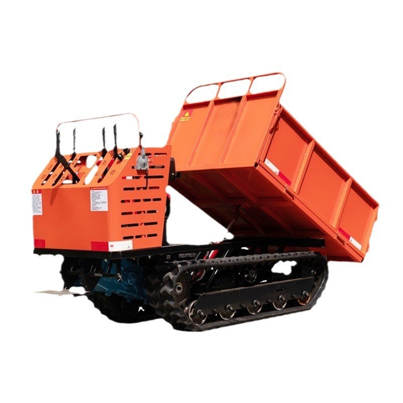 工程农用山地履带运输车山区爬坡王小型爬山虎液压升降翻斗自卸车图5