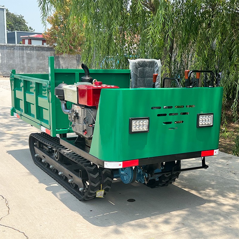 履带运输车1.5吨小型爬山虎工程液压自卸车山地爬坡履带全地形车图2