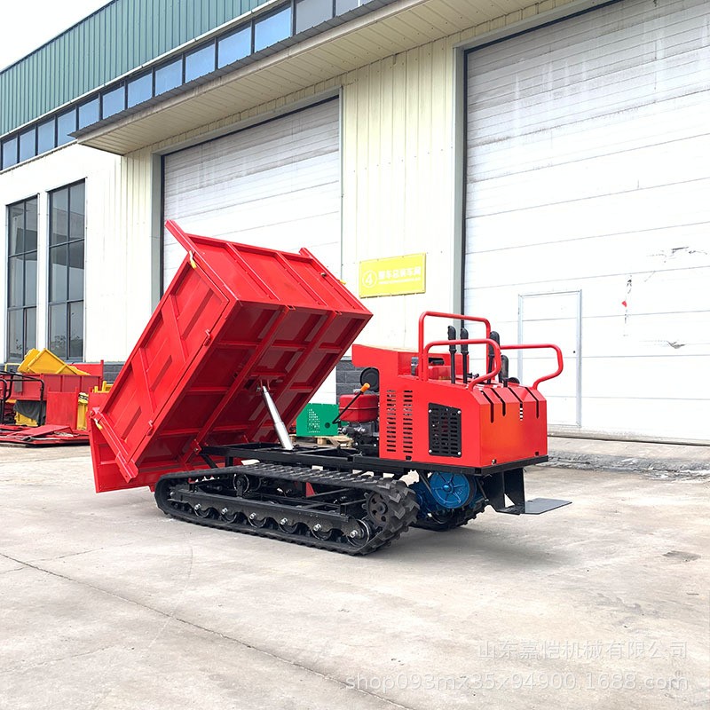 加厚履带运输车手扶款小型爬山虎液压升降轻松自卸可多地形使用图2