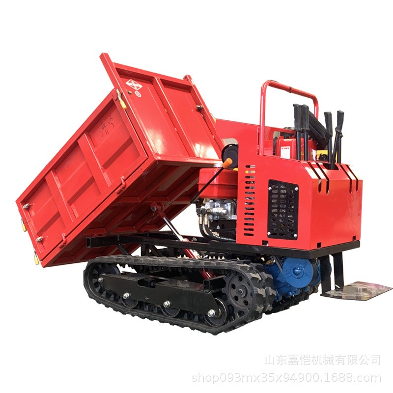 加厚履带运输车手扶款小型爬山虎液压升降轻松自卸可多地形使用图4