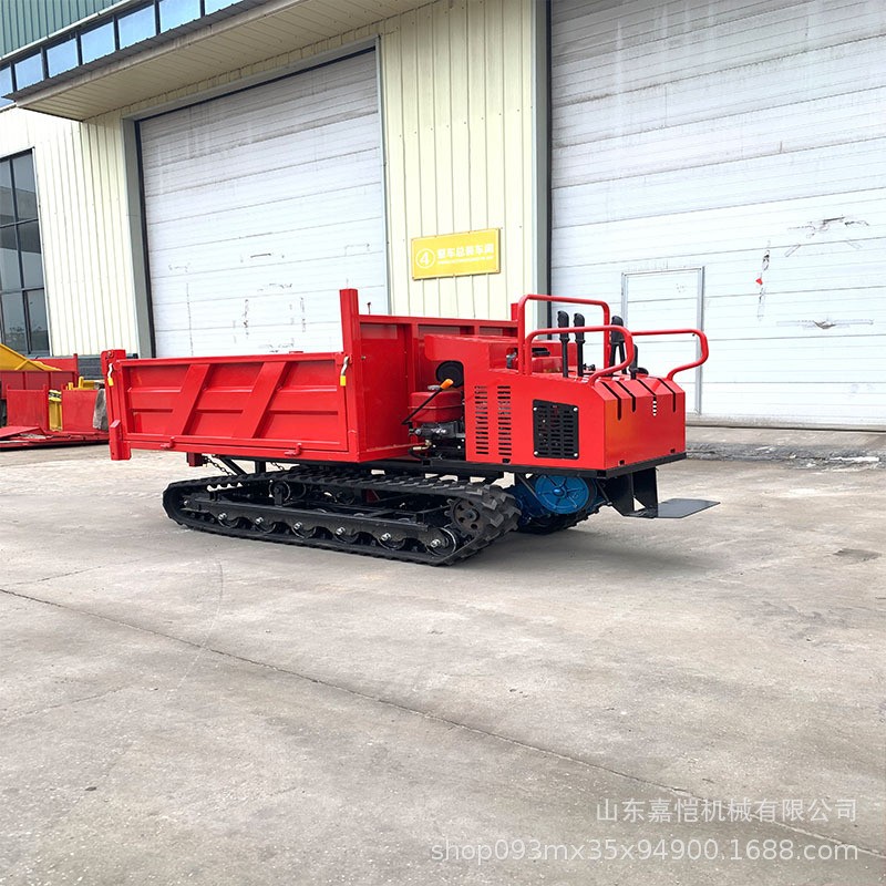 加厚履带运输车手扶款小型爬山虎液压升降轻松自卸可多地形使用图5