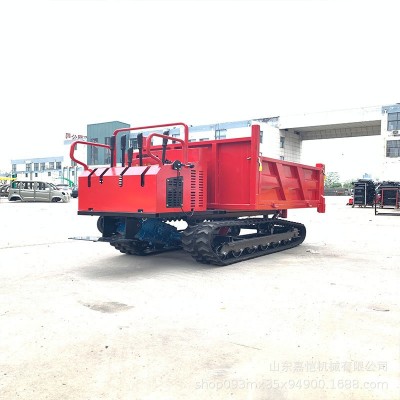 加厚履带运输车手扶款小型爬山虎液压升降轻松自卸可多地形使用