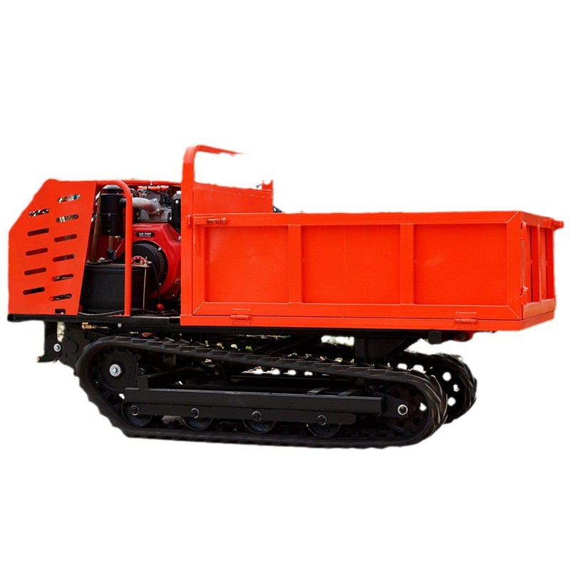 源头厂家直发履带运输车 农业雨季用履带运输车 液压翻斗式爬山虎图5