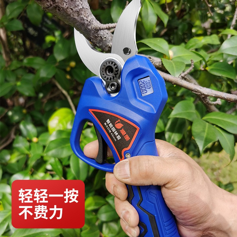 厂家批发电动修枝剪充电式锂电池园艺剪刀大功率园林果树树枝剪图3