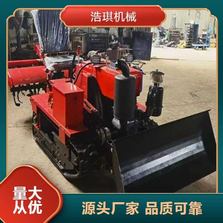 省时省力履带式微耕机38马力 小型大棚果园柴油旋耕机图4