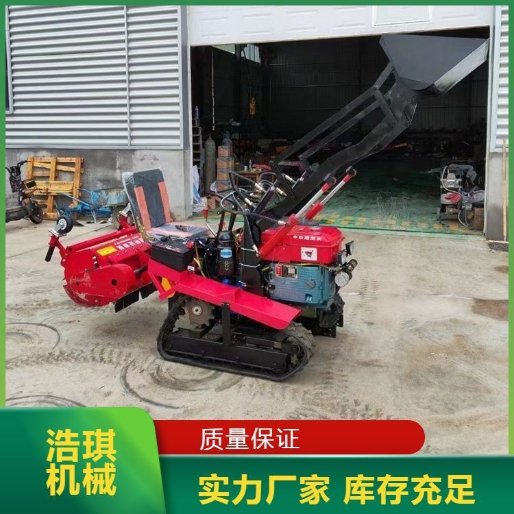 省时省力履带式微耕机38马力 小型大棚果园柴油旋耕机图3