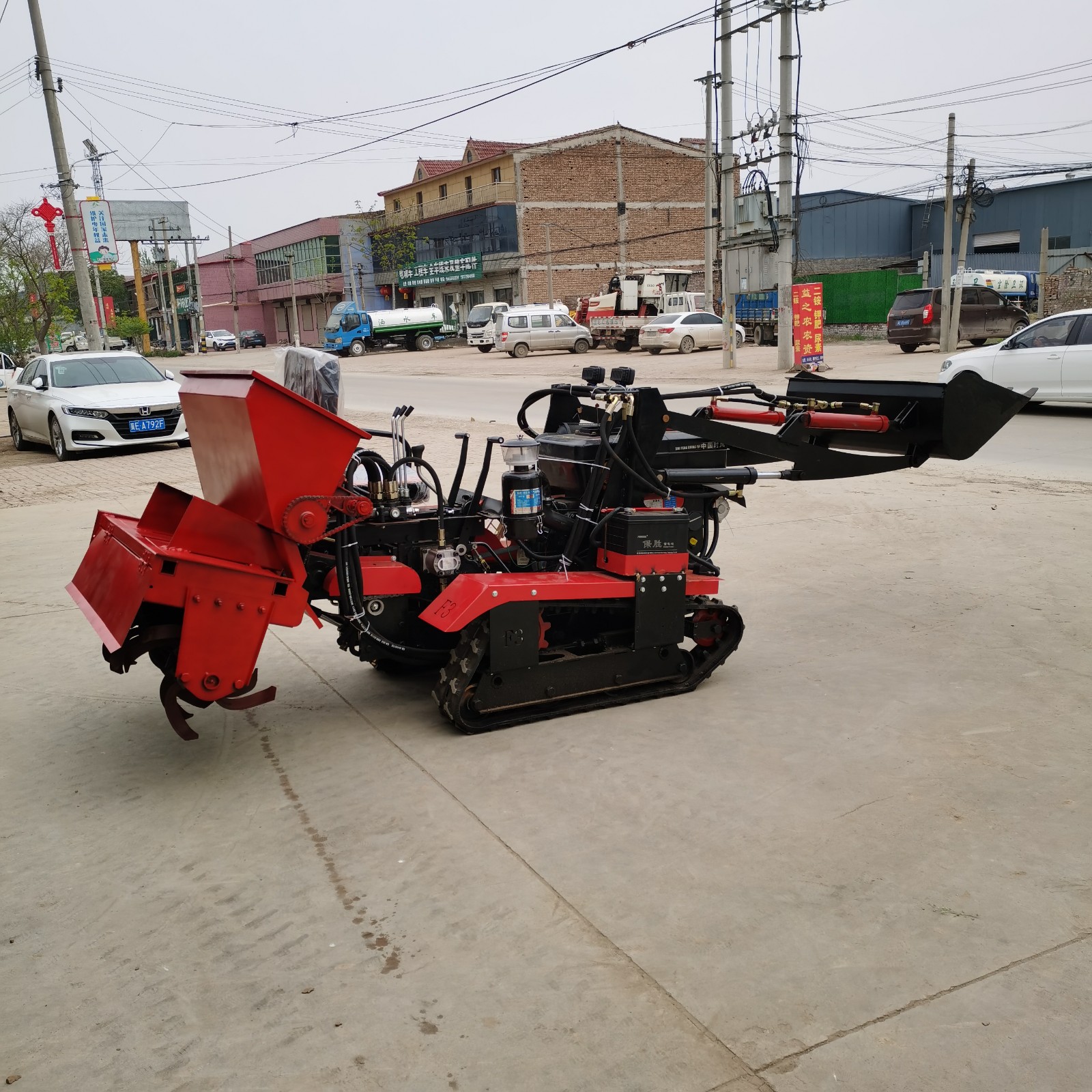 履带式柴油微耕机旋耕机水田园小型多功能农业用除草机开沟起垄器图2