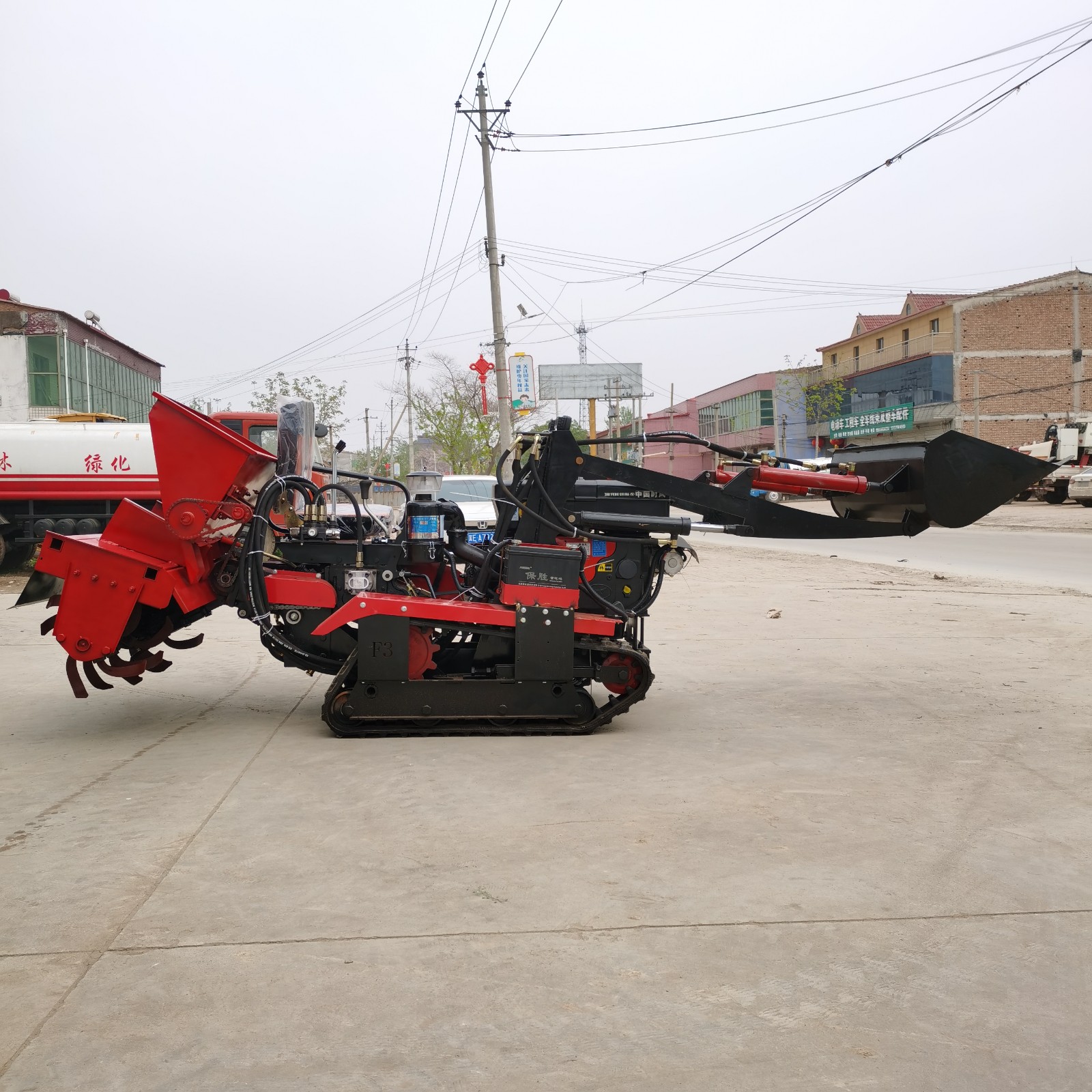 履带式柴油微耕机旋耕机水田园小型多功能农业用除草机开沟起垄器图3