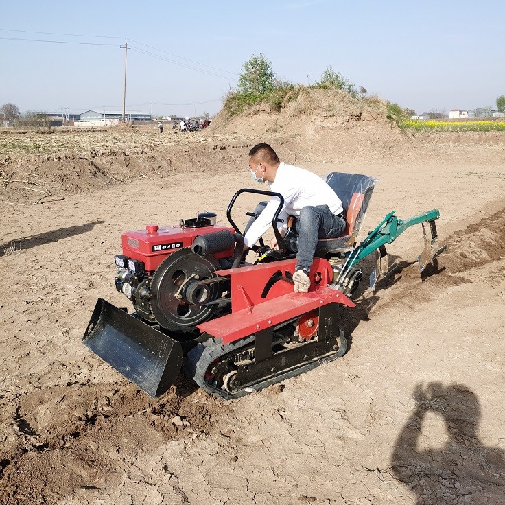 履带式柴油微耕机旋耕机水田园小型多功能农业用除草机开沟起垄器图5