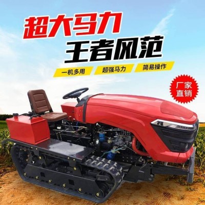 履带式微耕机多功能农用小型柴油果园耕地开沟起垄除草