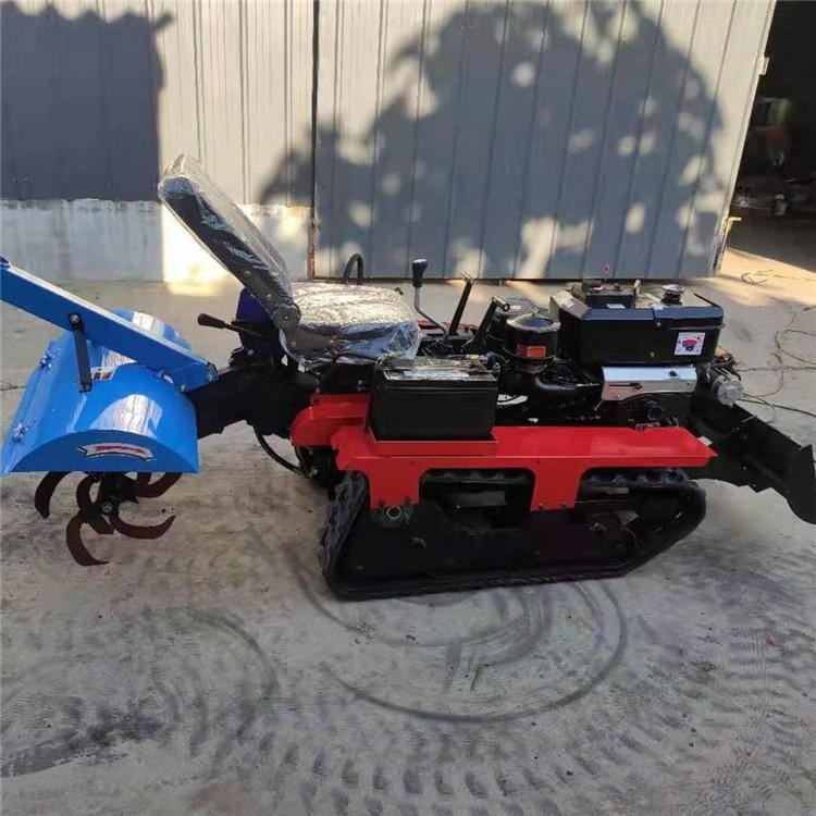 履带式微耕机多功能农用小型柴油果园耕地开沟起垄除草图3