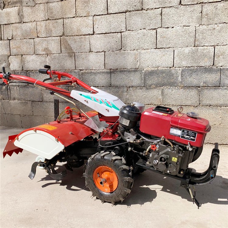 小型旋耕机 电启动水旱两用手扶拖拉机 12马力耕地机 农兴牌