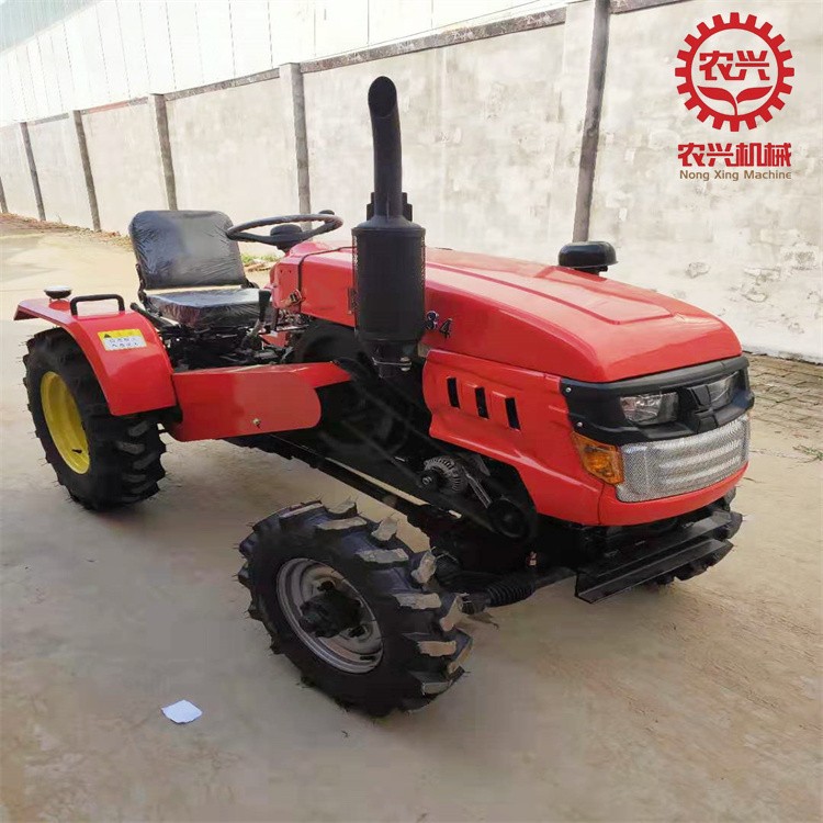 35马力单缸小四轮拖拉机 自带旋耕机 四轮车带动开沟机图2