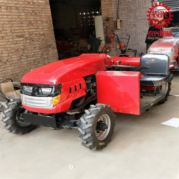 35马力单缸小四轮拖拉机 自带旋耕机 四轮车带动开沟机图5