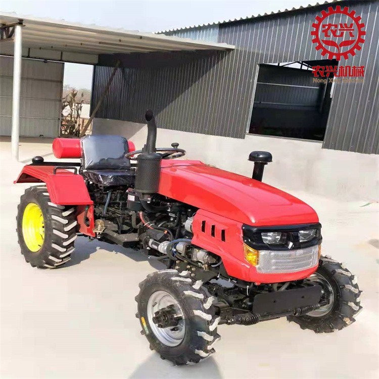 35马力单缸小四轮拖拉机 自带旋耕机 四轮车带动开沟机图3