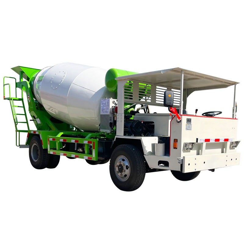 矿用防爆混凝土运输车自制四不像混泥土搅拌机矿安资质水泥搅拌车图5