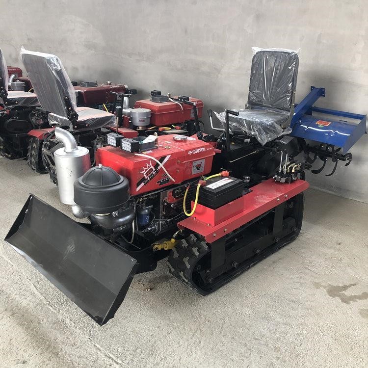 旺辉 田地果园开沟机 小型拖拉除草机 15马力乘坐式水田旋耕机图2