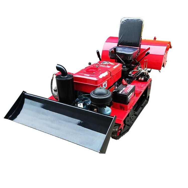 旺辉 田地果园开沟机 小型拖拉除草机 15马力乘坐式水田旋耕机图3