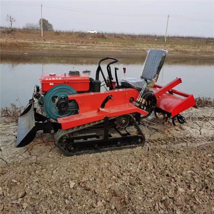 常柴 供应履带旋耕机 小型座驾式微耕机 水旱田园开沟施肥图4
