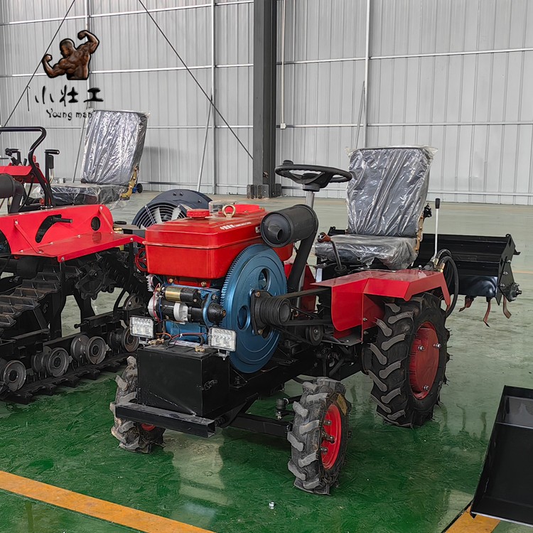 履带式小型犁地播种一体机xg-25 小壮工开沟回填用果园管理旋耕机图5