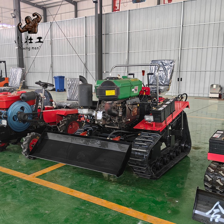 履带式小型犁地播种一体机xg-25 小壮工开沟回填用果园管理旋耕机图3