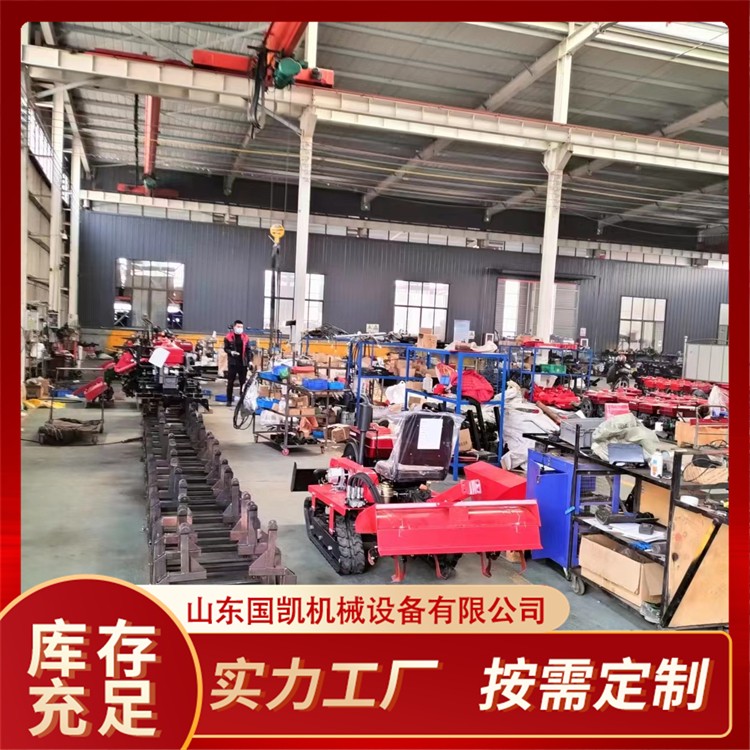 乘坐式履带旋耕机 山地丘陵手扶旋耕开沟机 操作灵活 国凯图3
