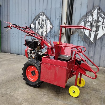 宇诺 苞米秸秆粉碎还田机 扒皮摘穗掰棒子机 单行棒子收割机