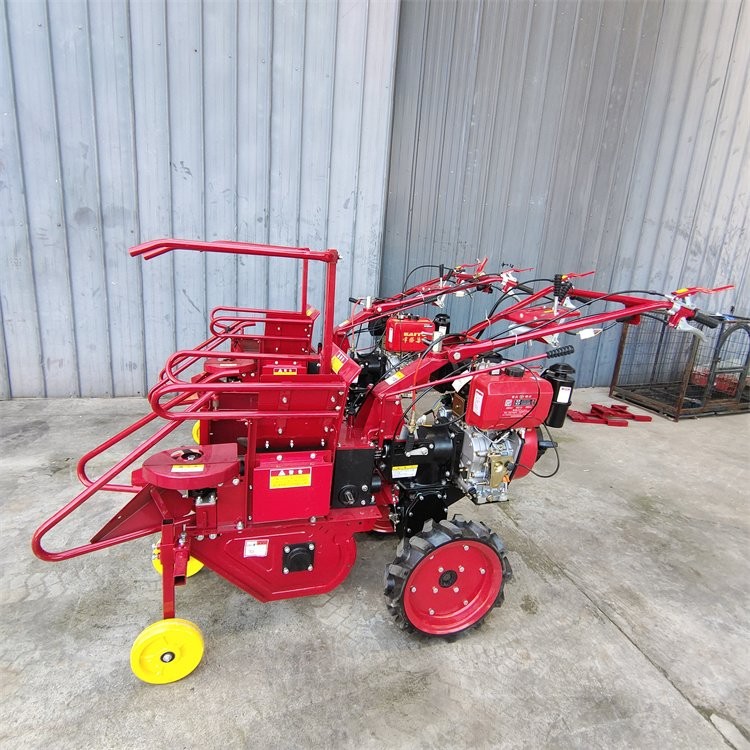 宇诺 苞米秸秆粉碎还田机 扒皮摘穗掰棒子机 单行棒子收割机图2