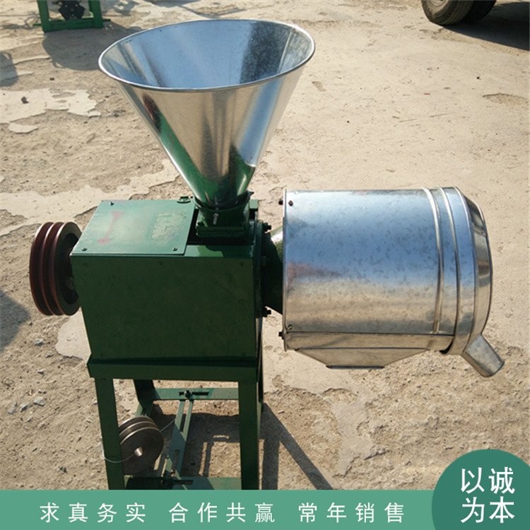 宇诺 两相电磨面机 180锥形脱皮打面机 玉米小麦电动磨粉机图2