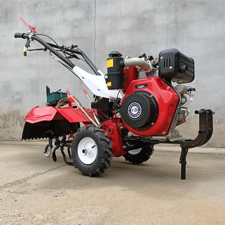 四驱耙地微耕机 农用开沟除草起垄机 大棚柴油松土翻地机图3