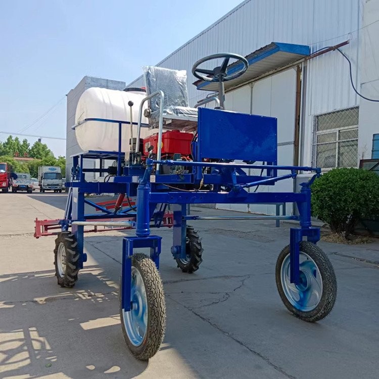 液压升降麦田除草灭虫喷雾机农作物高杆喷药车 柴油风冷四轮打药机图4