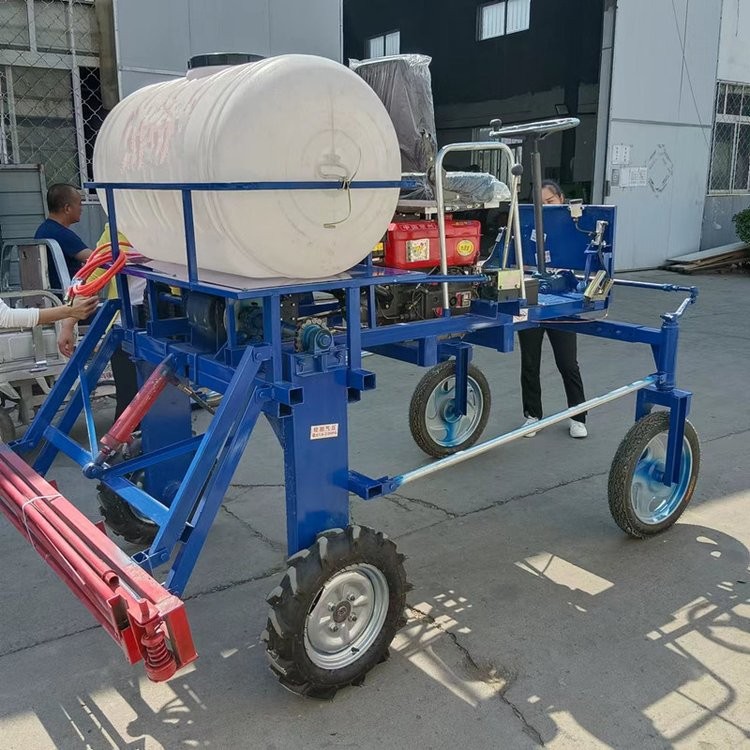 液压升降麦田除草灭虫喷雾机农作物高杆喷药车 柴油风冷四轮打药机图3