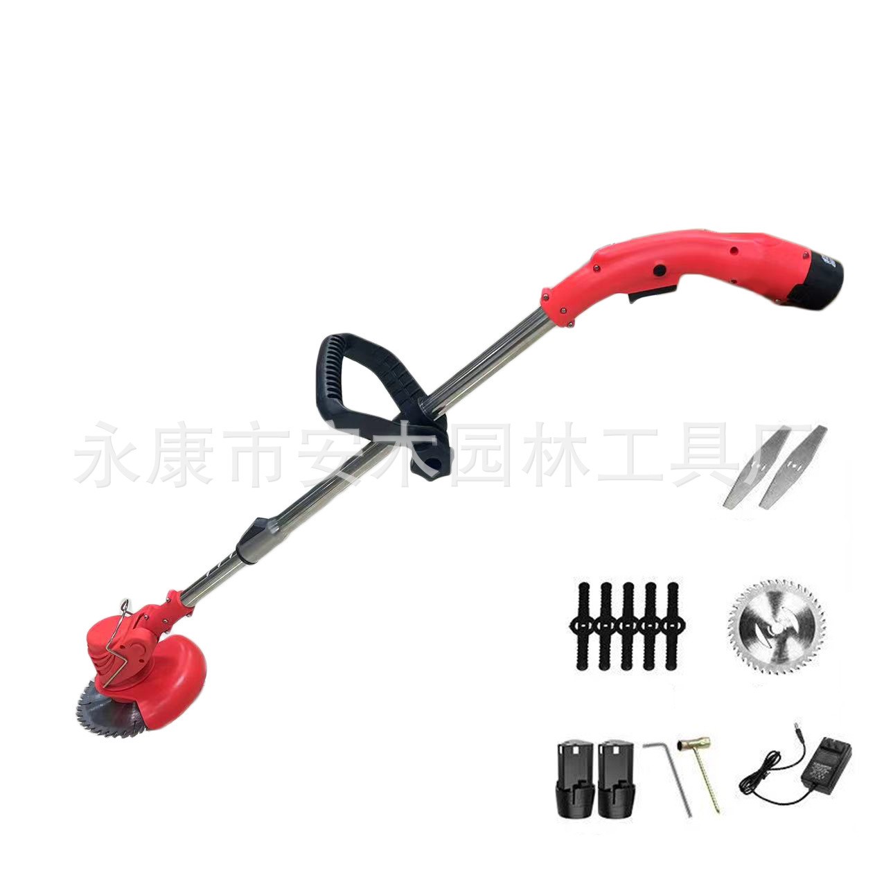 跨境供应锂电式割草机便携式多功能充电除草机Charging Weeder图5