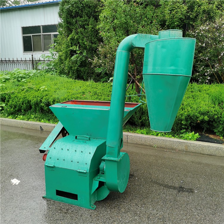 除尘款玉米秸秆自动进料粉碎机 稻草稻壳打糠机 草料饲料粉草机图4