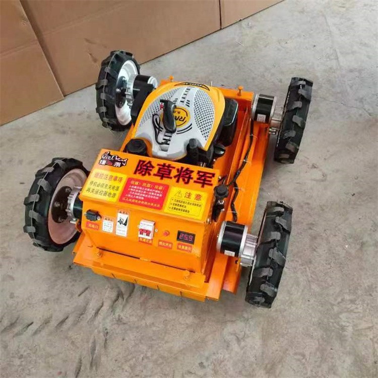 农业割草机 充电式履带堤坡园林开荒除草机 操作简单
