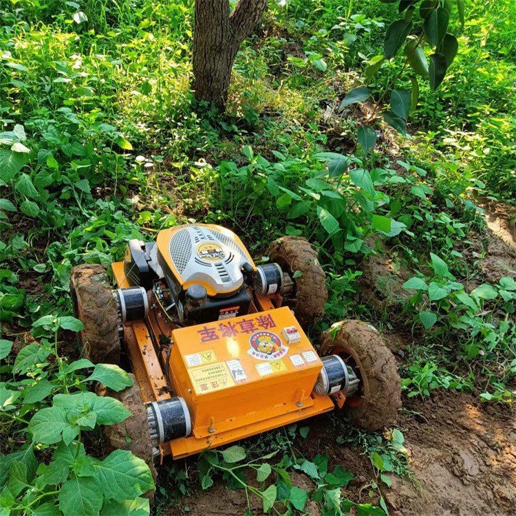 农业割草机 充电式履带堤坡园林开荒除草机 操作简单图4