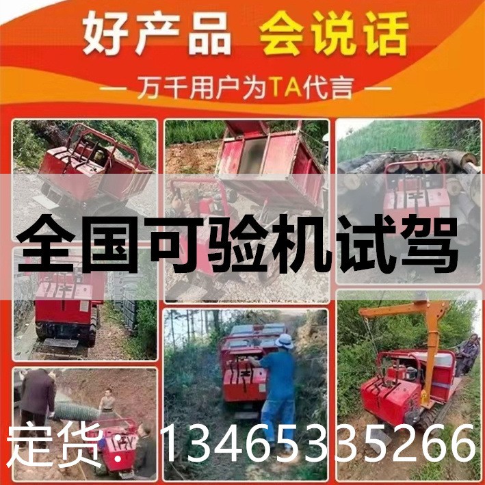 爬山虎履带运输车农用山地工程全地形自卸式爬坡王小型柴油搬运车图2