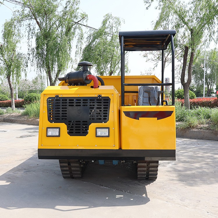 爬山虎柴油山地搬运车履带式拖拉机平板车全液压自卸翻斗运输车图3